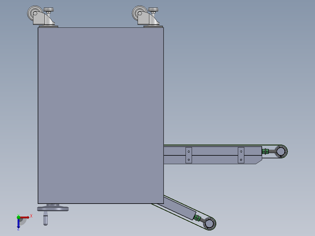 半自动压面机sw20可编辑俯视图