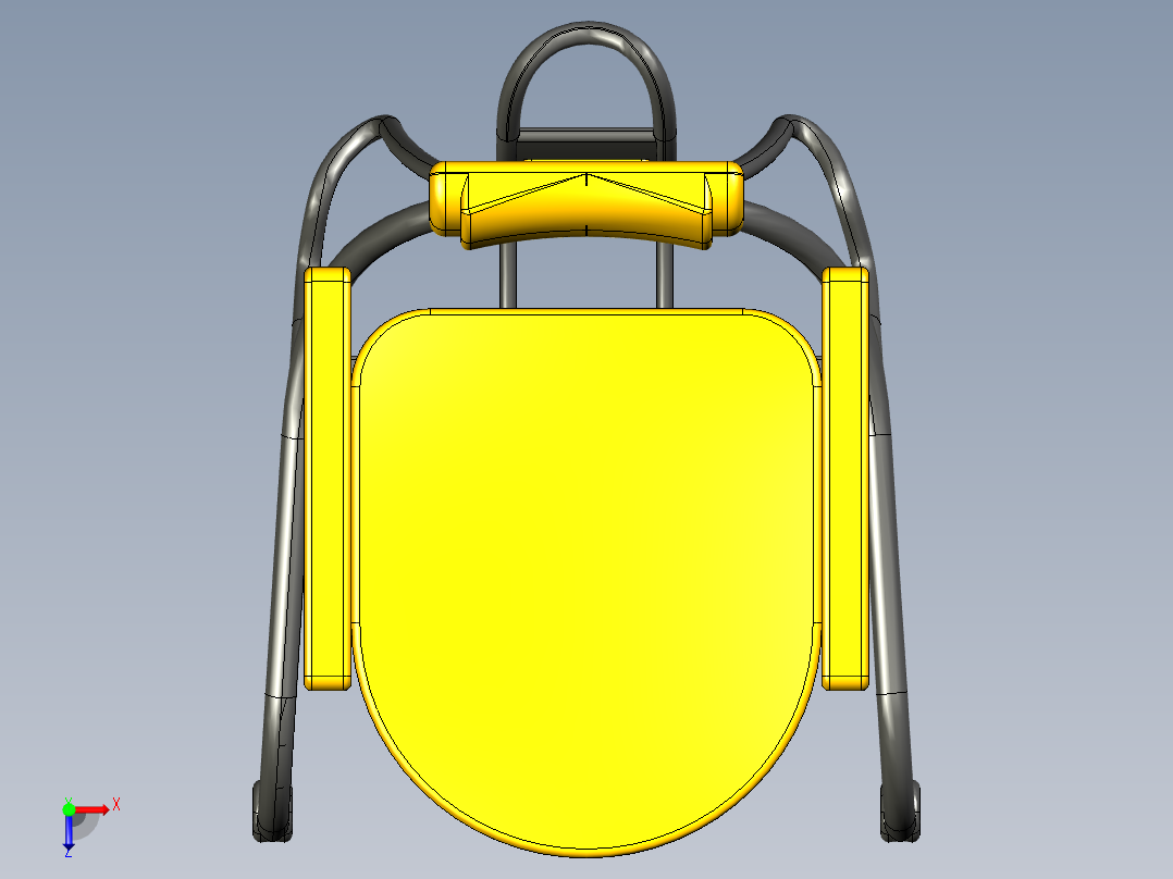 轮椅椅子设计俯视图