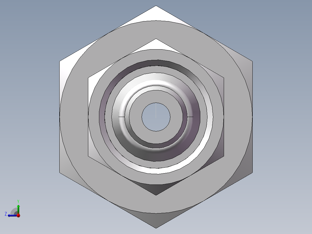 压力表接头-带螺母、7BD-08-16GDK+S右视图
