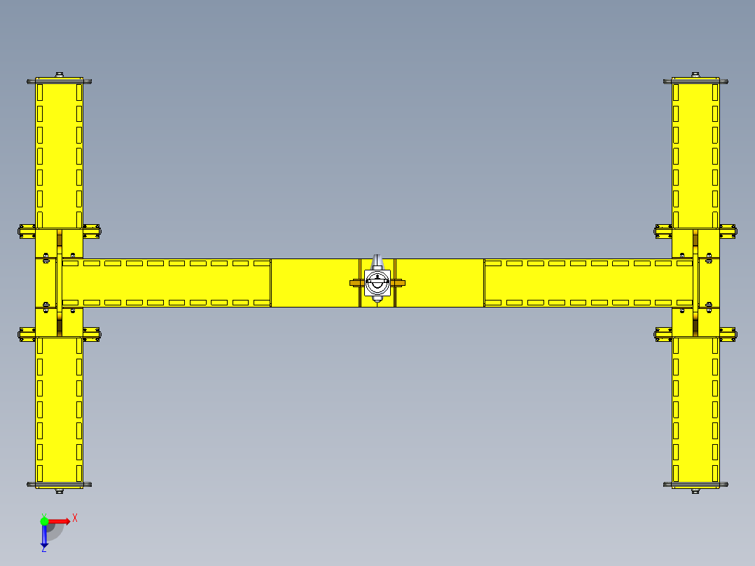 可调H型吊梁20T俯视图