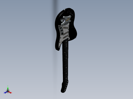 电吉他正等轴测缩略图
