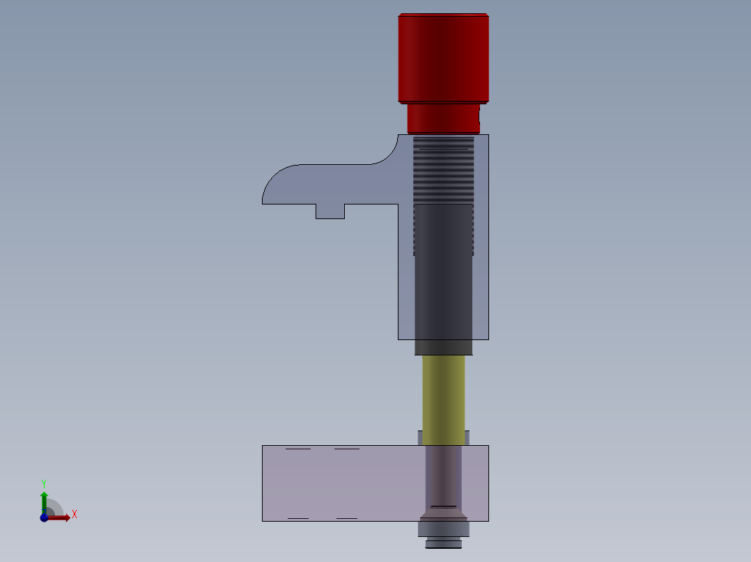 夹紧装置前视图