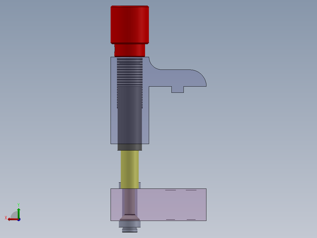 夹紧装置后视图