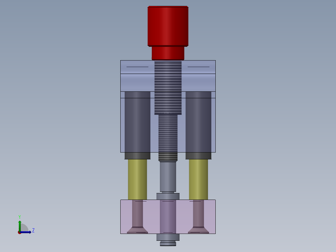 夹紧装置左视图