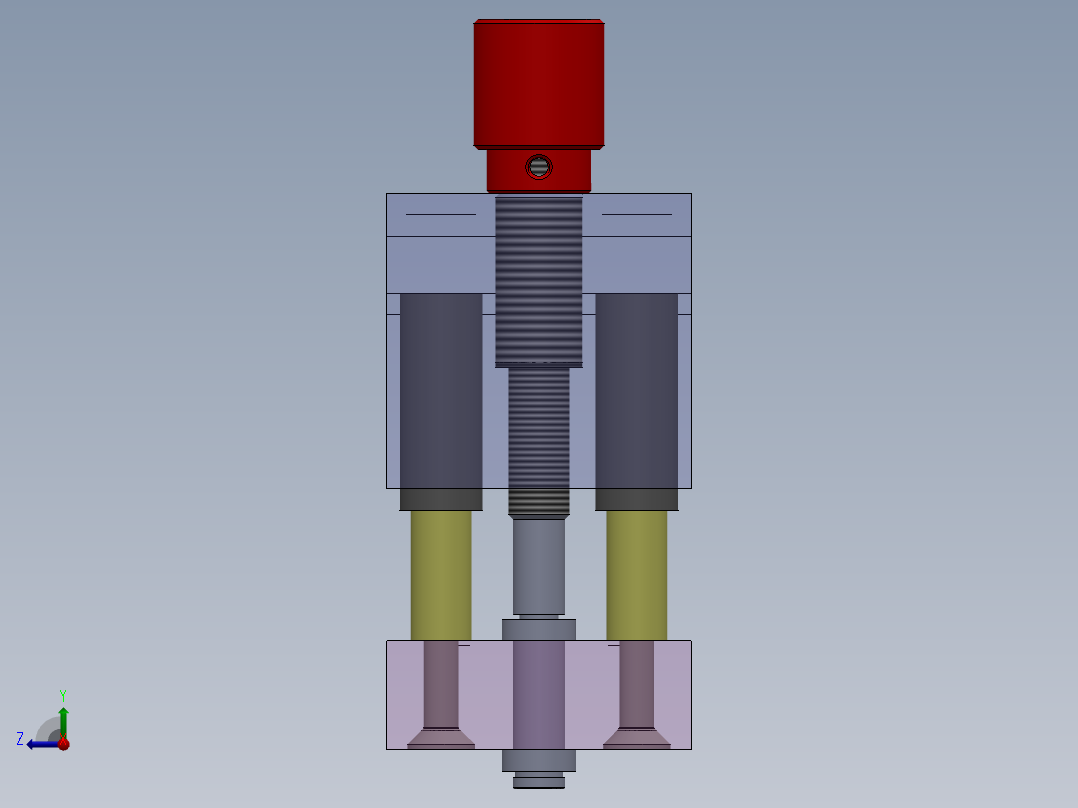 夹紧装置右视图