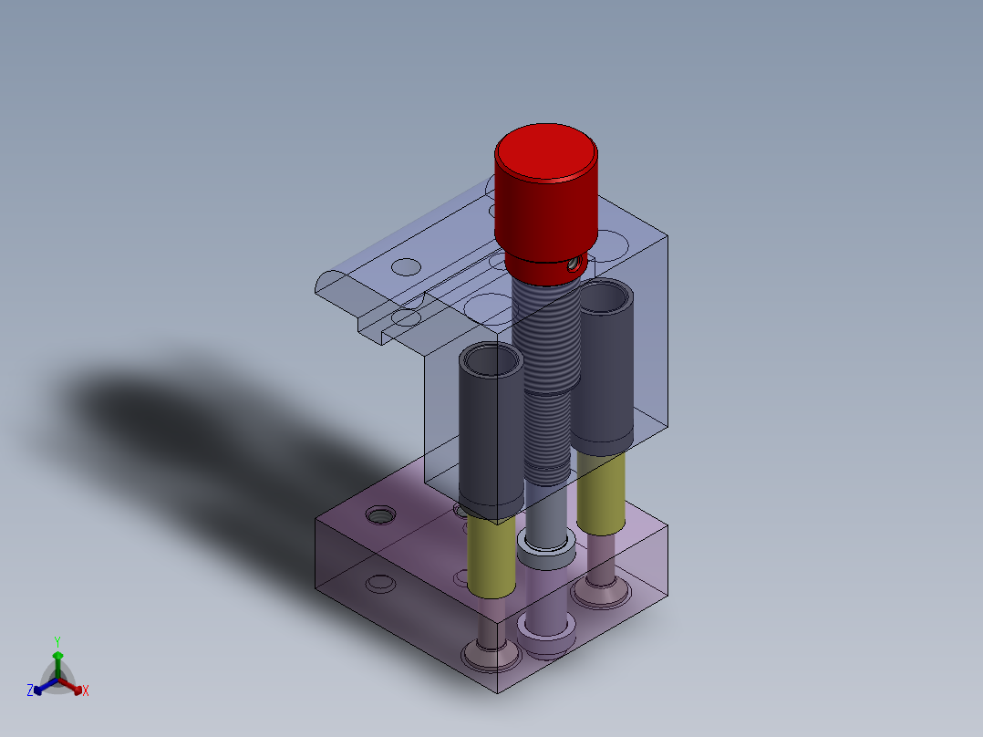 夹紧装置正等轴测图