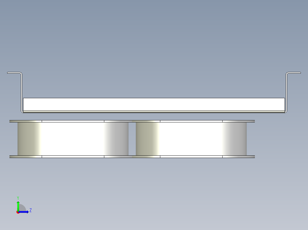 IGBT电力电子功率模块左视图