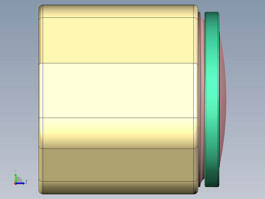 手摇蒜泥机左视图