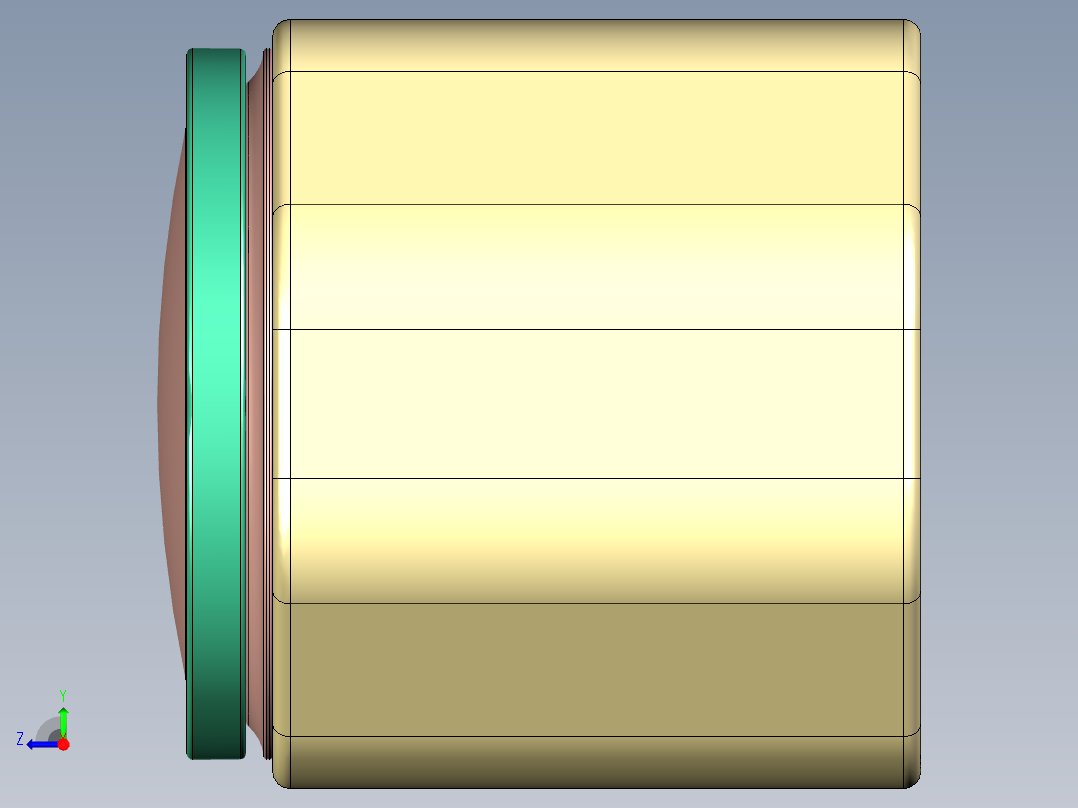 手摇蒜泥机右视图