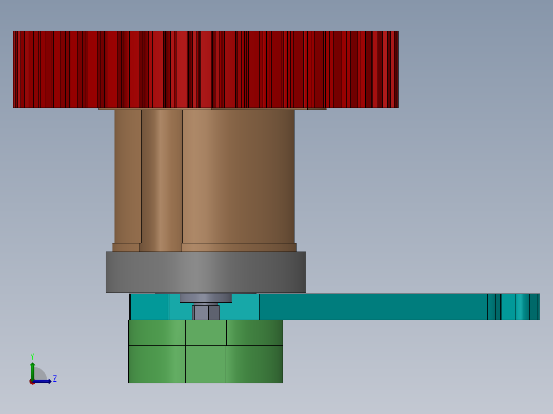 机器静压零件左视图