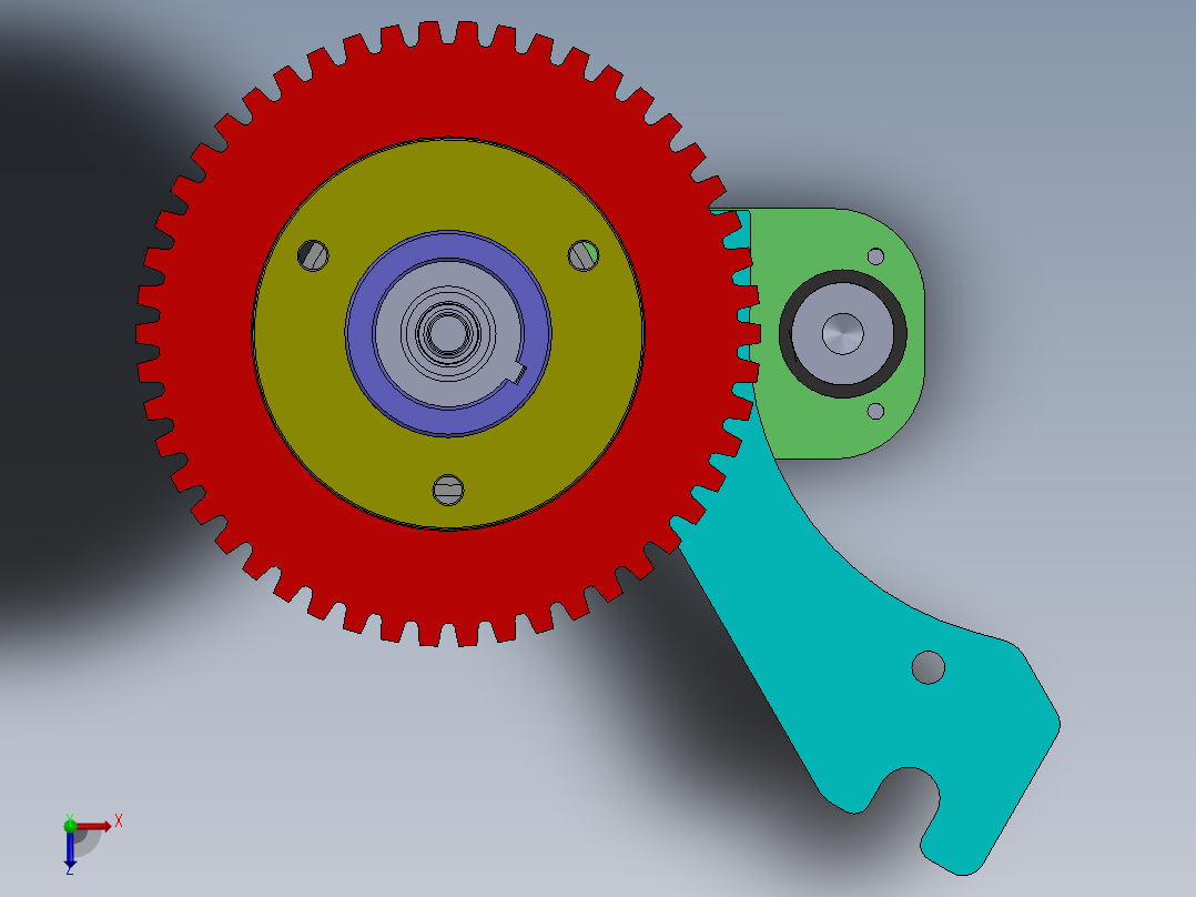 机器静压零件俯视图