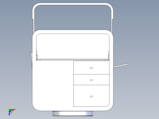 床头柜俯视缩略图