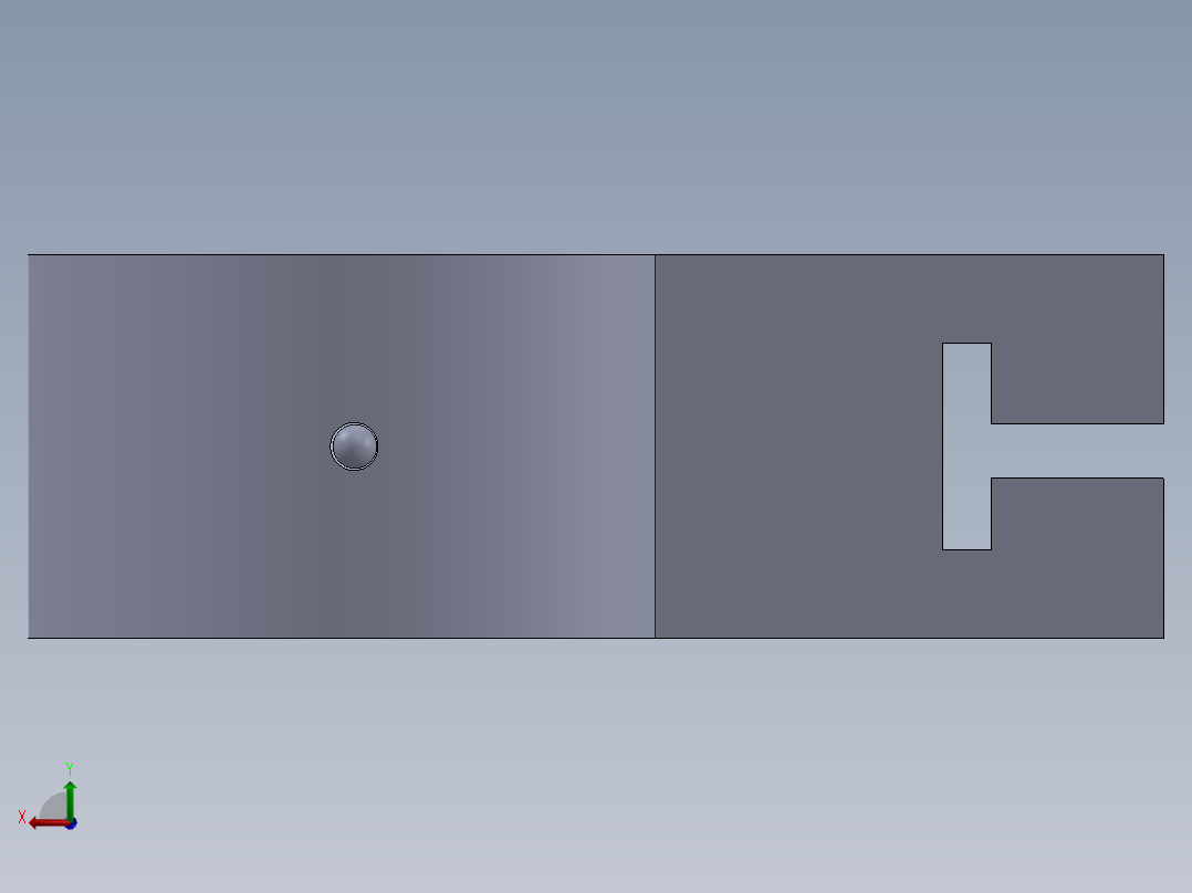 滑动接头后视图