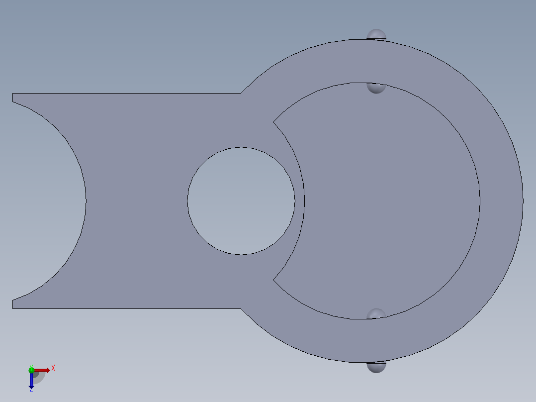 滑动接头俯视图