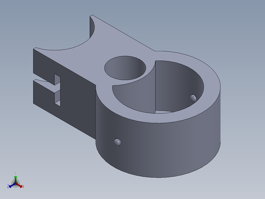 滑动接头正等轴测图