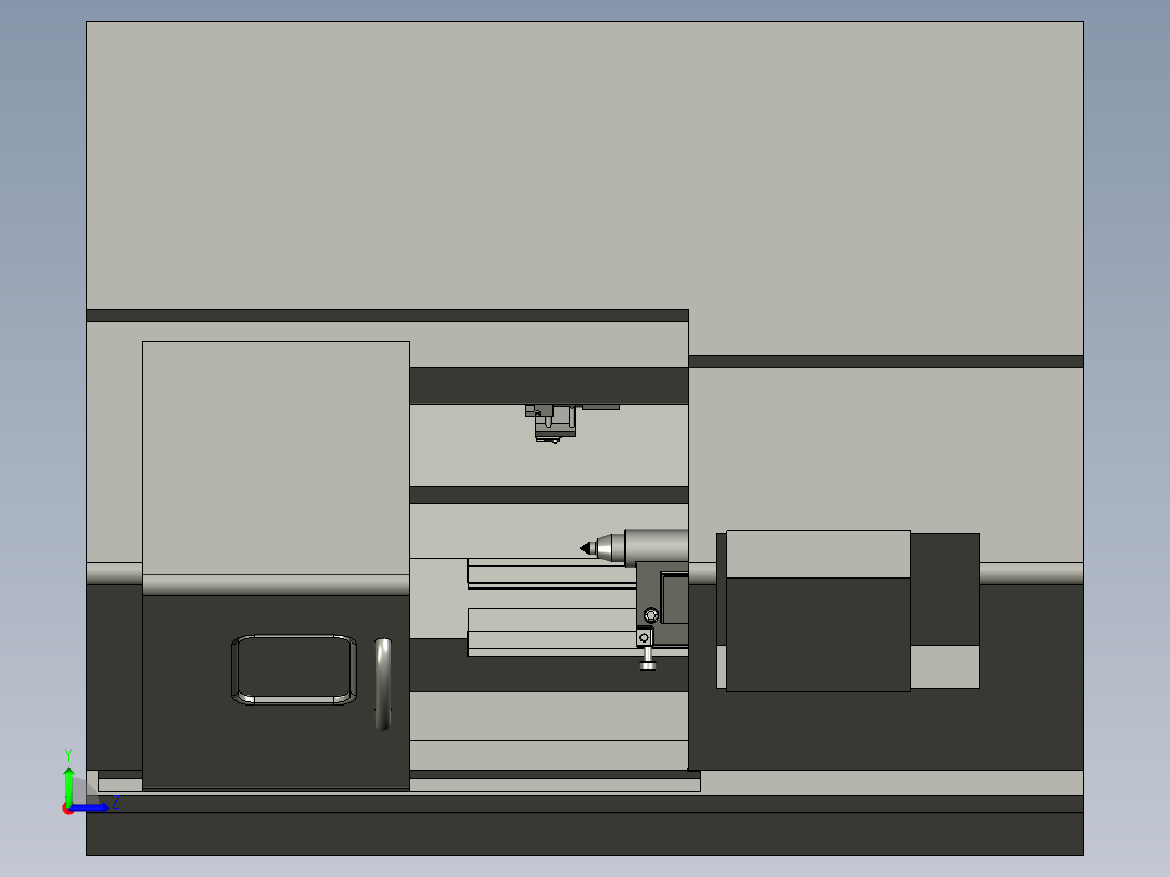 韩国斗山Lynx220LM车铣复合二手加工中心机械设备机床数控左视图