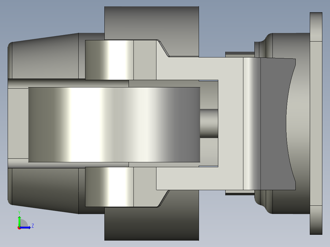 一体式脚轮GD-100F左视图