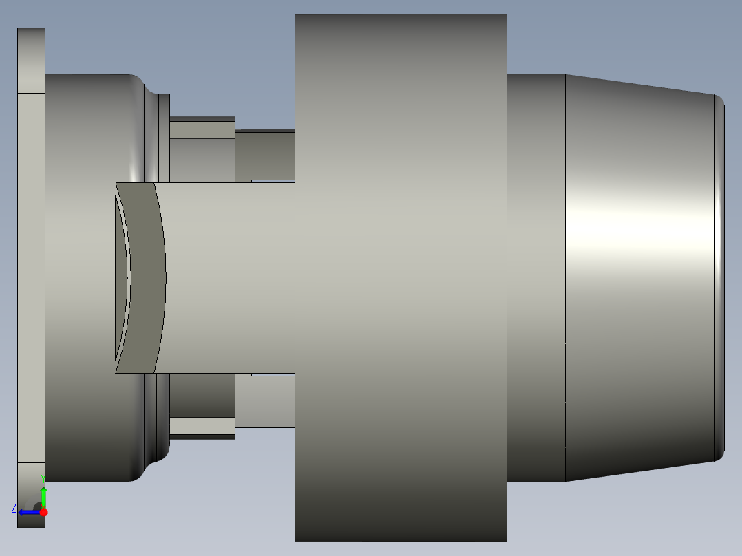 一体式脚轮GD-100F右视图