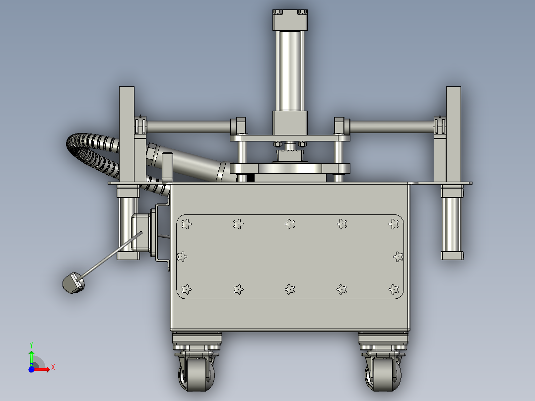 混凝土抗压性能试验前视图