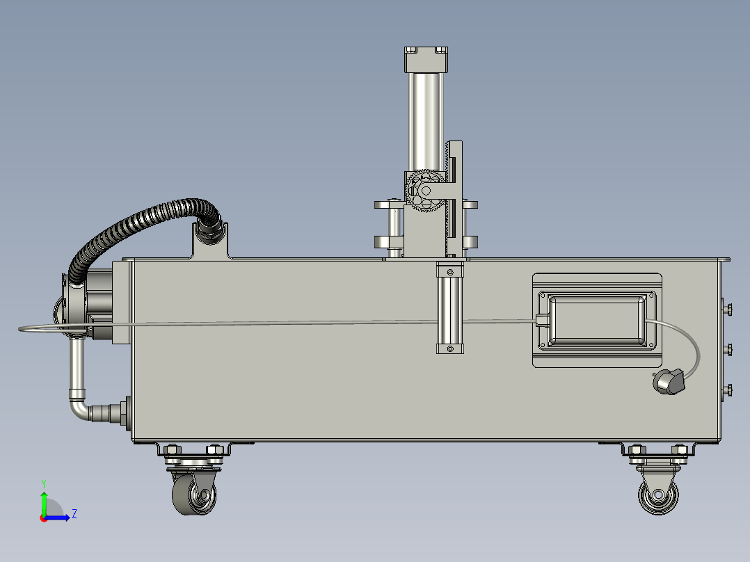 混凝土抗压性能试验左视图
