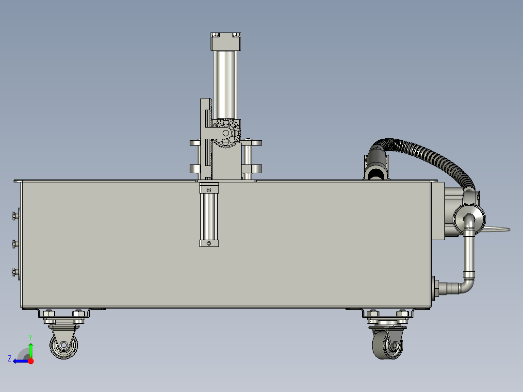混凝土抗压性能试验右视图