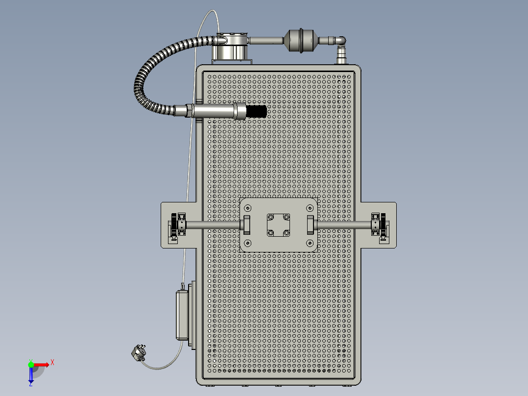 混凝土抗压性能试验俯视图