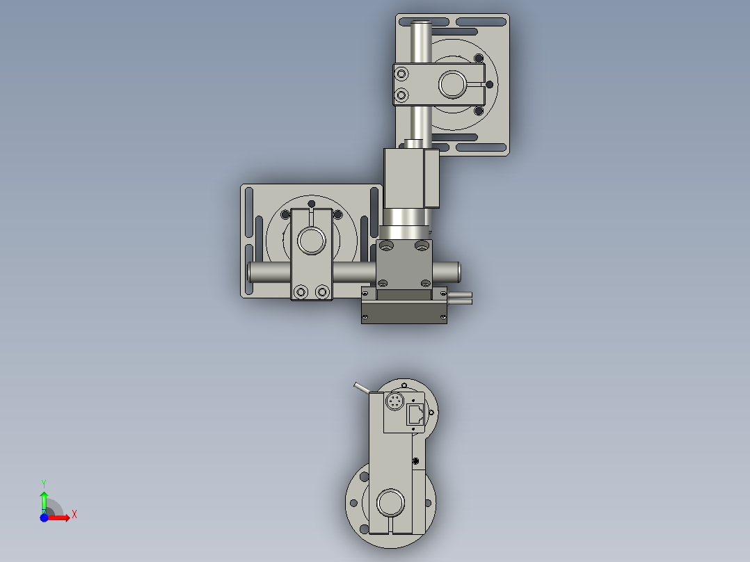 CCD尺寸检测前视图