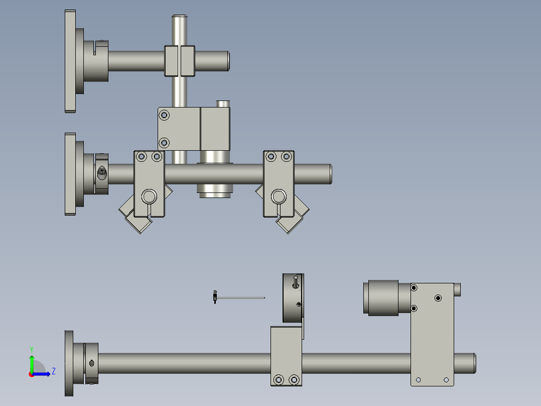 CCD尺寸检测左视图