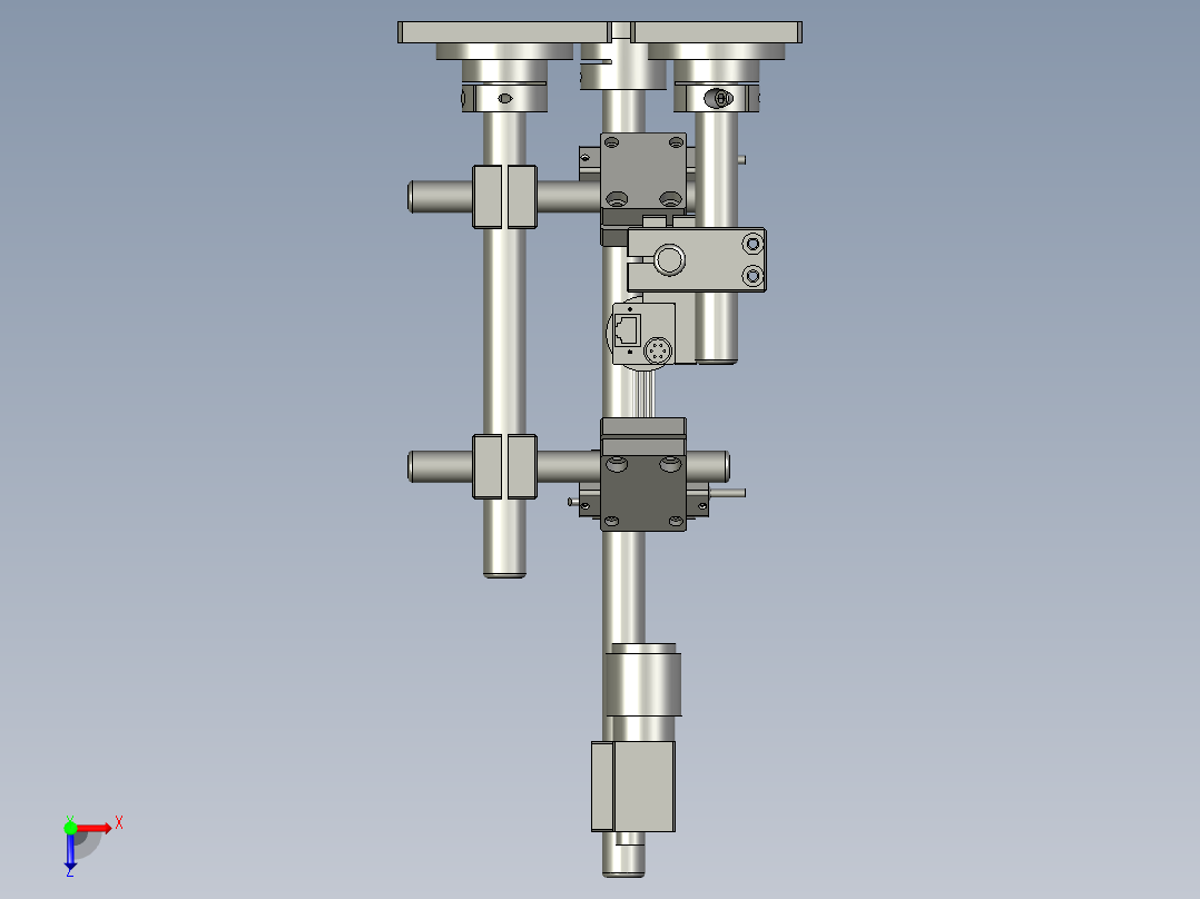 CCD尺寸检测俯视图