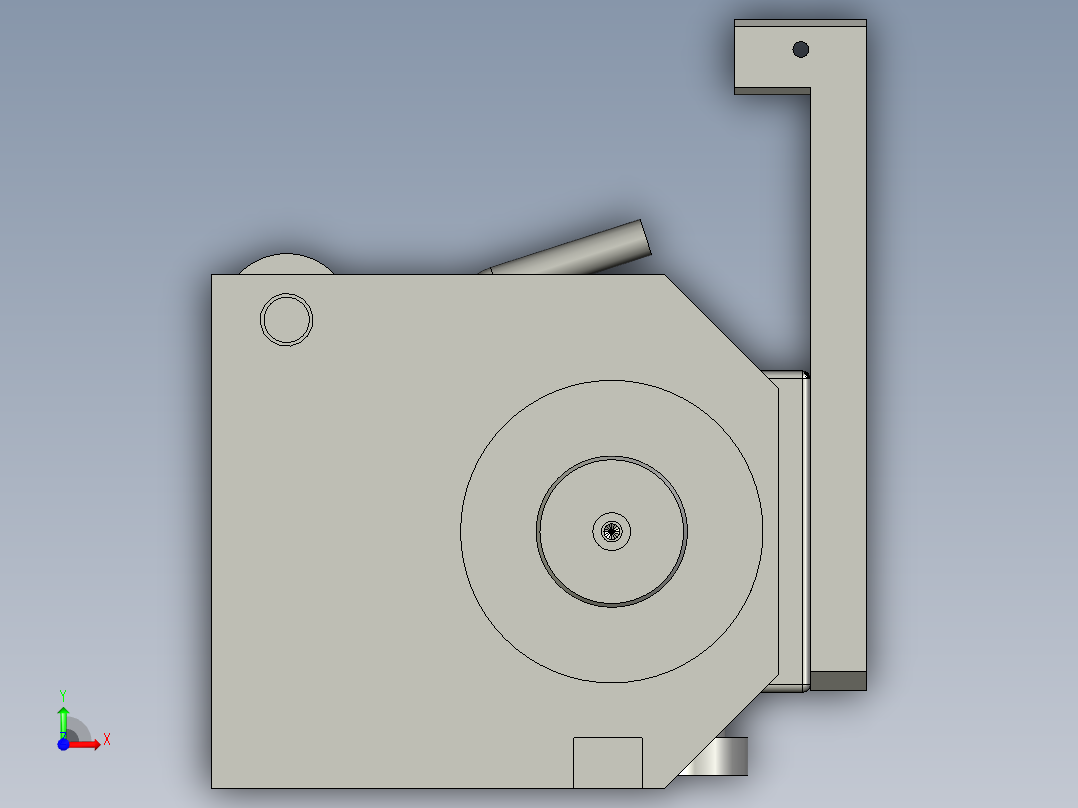 送带左右移动机构前视图