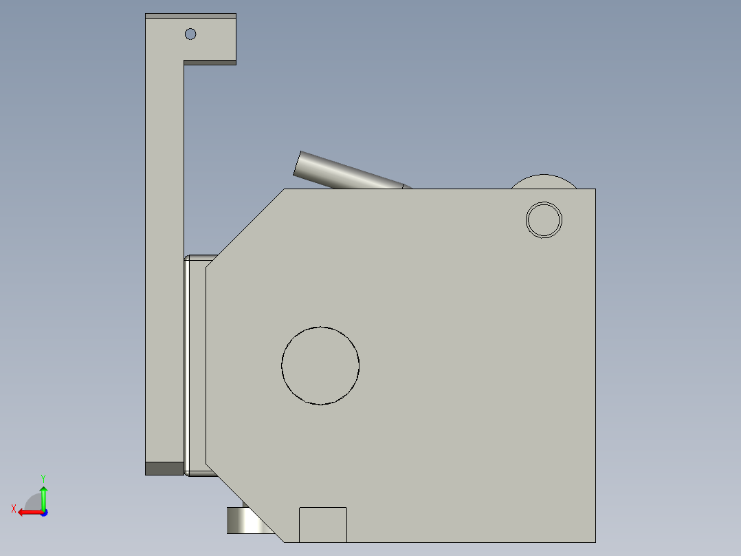 送带左右移动机构后视图