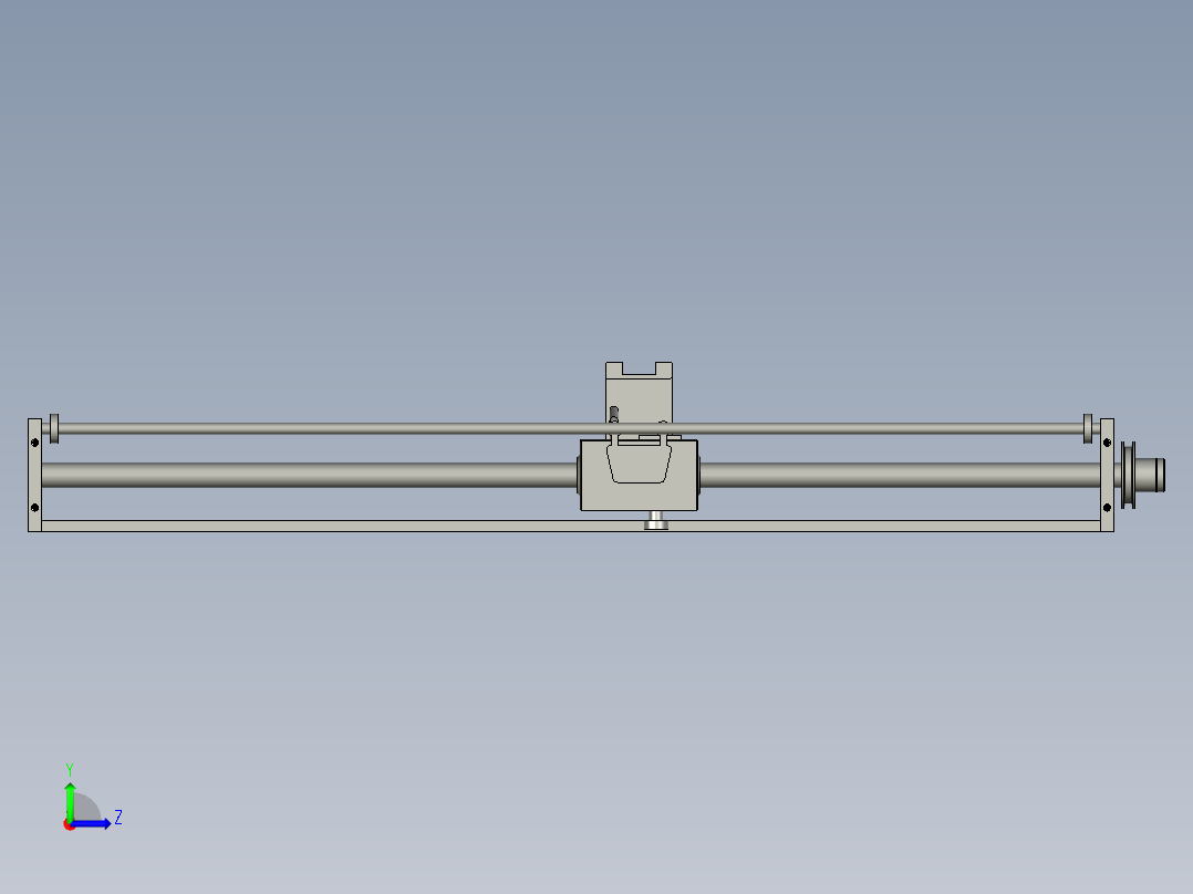 送带左右移动机构左视图