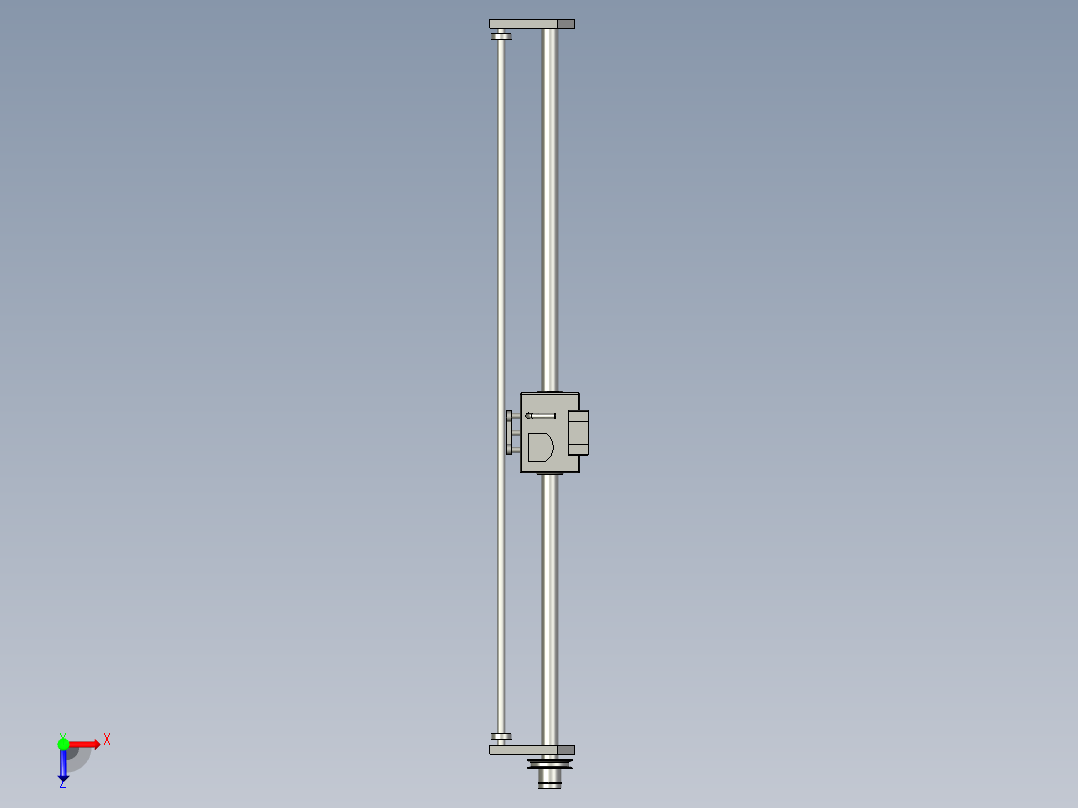 送带左右移动机构俯视图