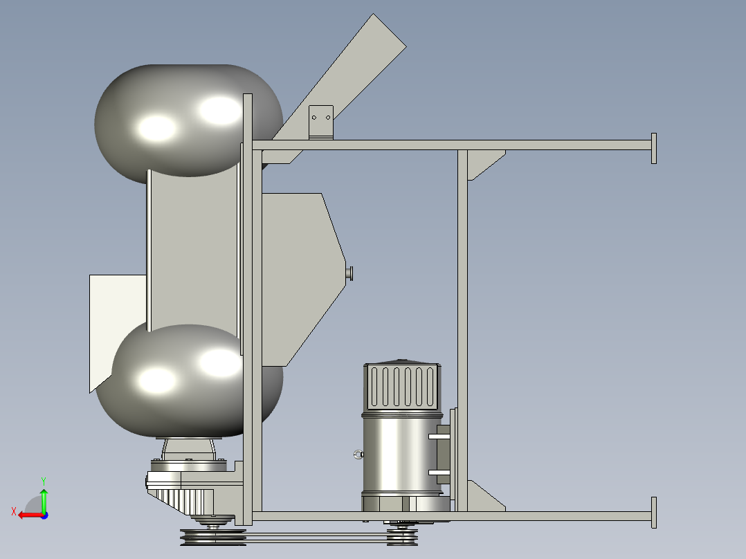 五谷花生辣椒酱研磨月饼馅泥骨机后视图