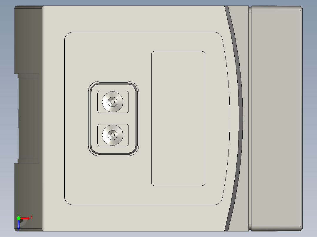 O2D222视觉传感器俯视图
