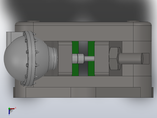 PDCA气动盘式制动器PDCA2 610×12.7-315后视缩略图