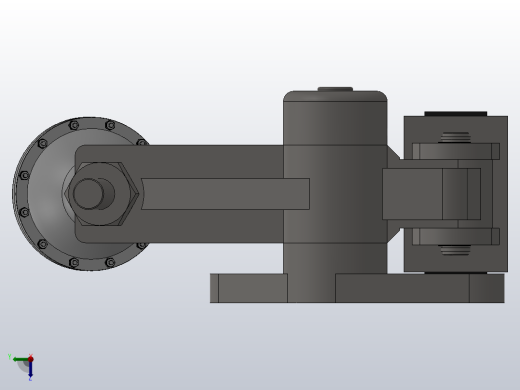 PDCA气动盘式制动器PDCA2 610×12.7-315左视缩略图