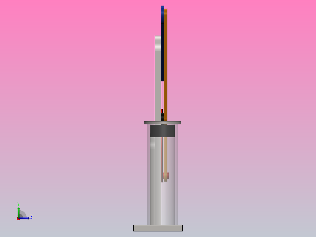 光束引擎机构设计左视图