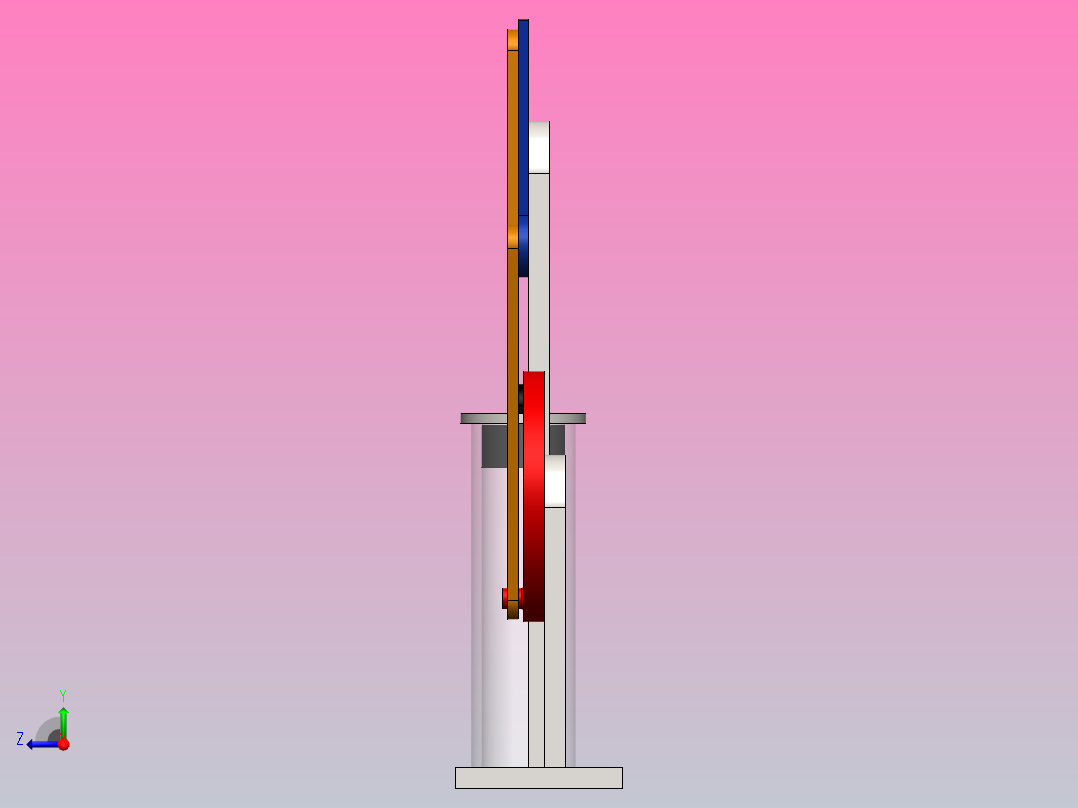 光束引擎机构设计右视图