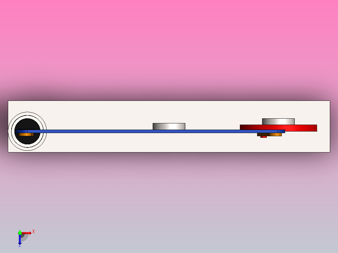 光束引擎机构设计俯视图