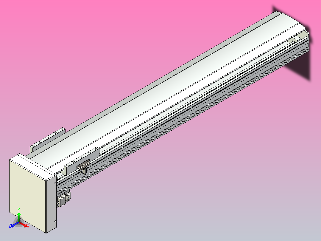日规模组半封闭丝杆TPA-HNR-175D-2510C-L950-MP-Y-P75-N3正等轴测图