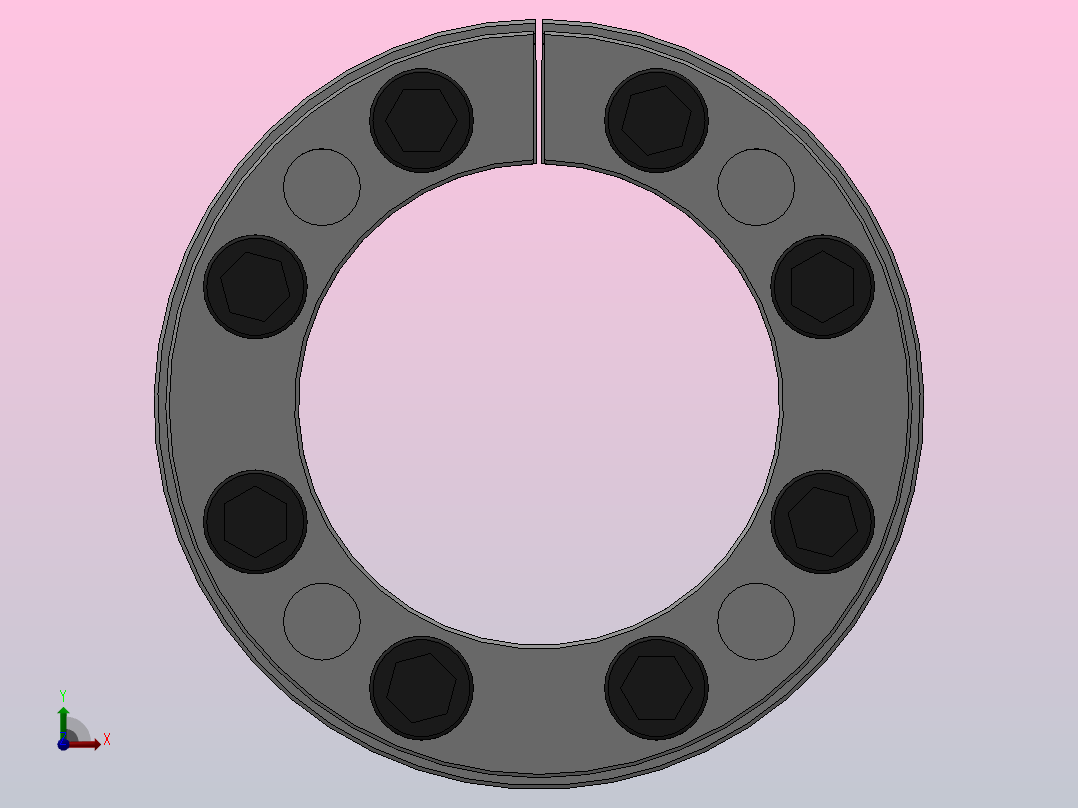 R19型胀紧联接套_R19-50-80前视图