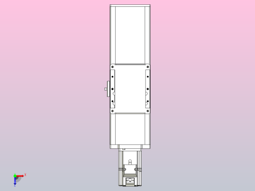 滚珠丝杠直线轴带导轨全封闭TPA-HCR-105D-1610C-L100-M-Y-P40-N3俯视缩略图