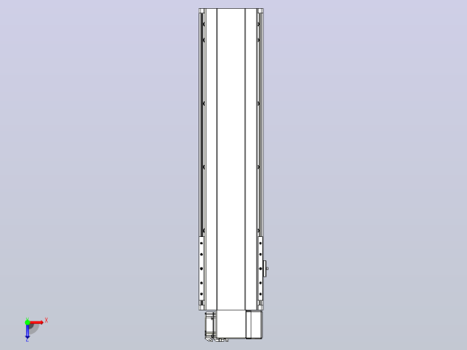 皮带直线轴半封闭可选导轨TPA-HNB-202D-140-L600-RP-C-P75-N3俯视缩略图