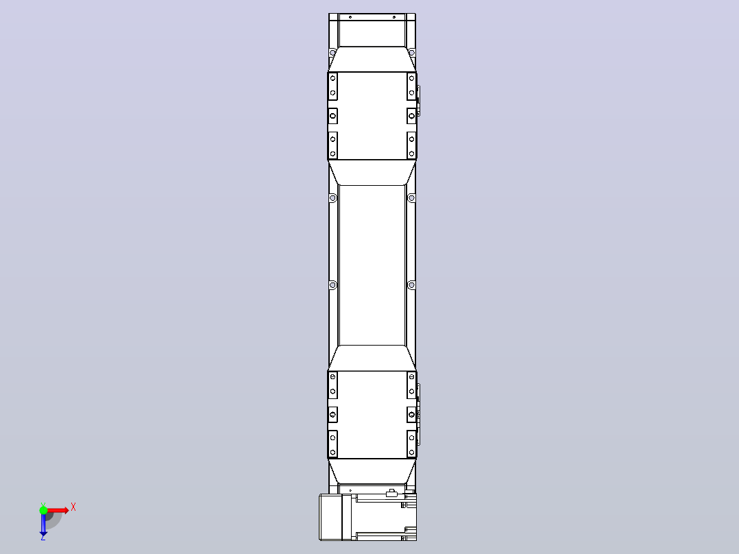 皮带直线轴双滑块型TPA-GCBS-150-P80-L125-LU-M75-N3俯视图
