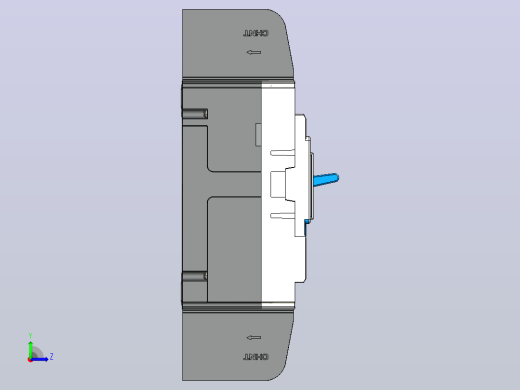 NM5LE-125Q 高级型3P剩余电流动作断路器三维模型202209左视缩略图