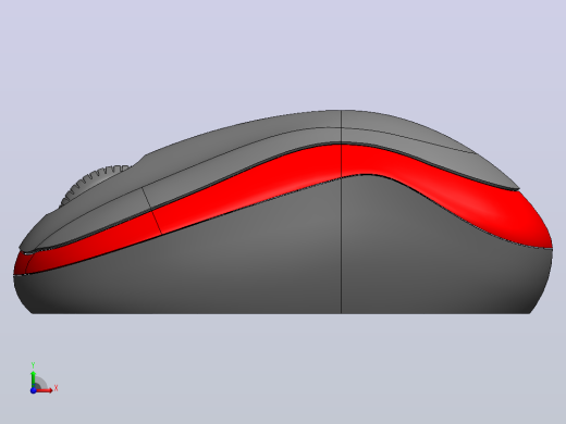 solidworks中的三维鼠标设计前视缩略图