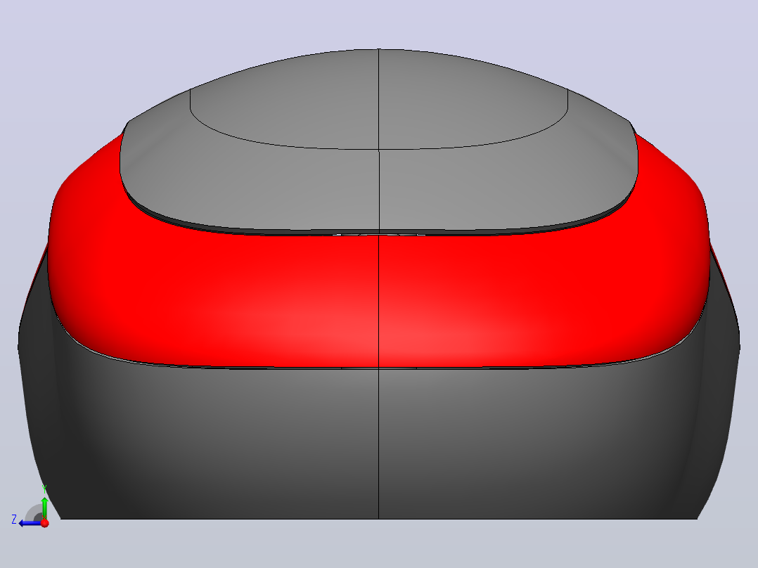solidworks中的三维鼠标设计右视图