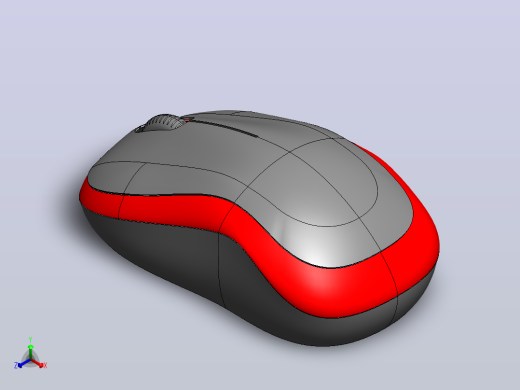 solidworks中的三维鼠标设计正等轴测缩略图