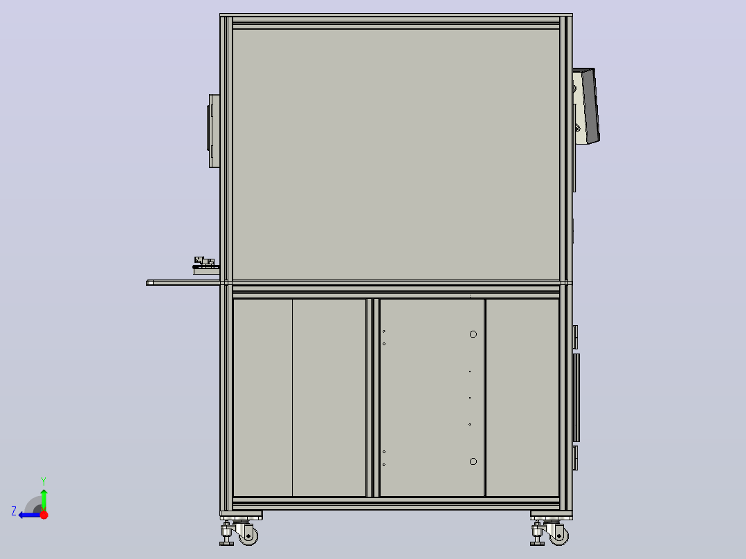 PCB电路板压装设备右视图